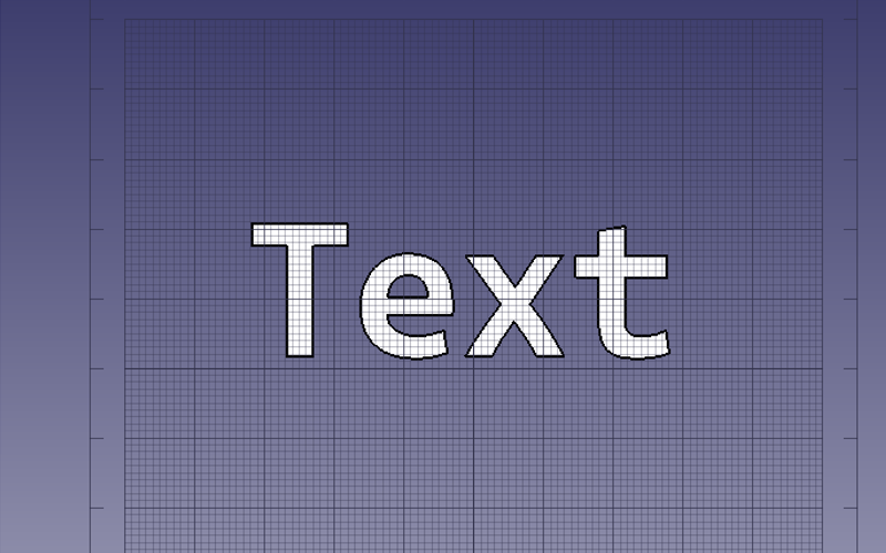 FreeCadで文字を立体にする方法を２通り紹介、TextShapeで文字を形にした例