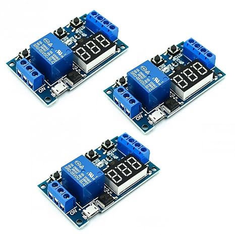 TVETE オートメーションリレー タイマーリレー モジュール 【3個入り】