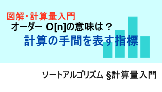 計算量とは？オーダーについて中学生にもわかるように説明します。身に着けたオーダーの計算方法で単純ソートを評価してみよう。