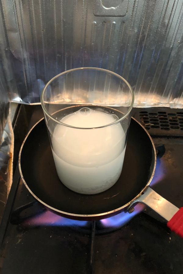 加熱用の道具セットアップ