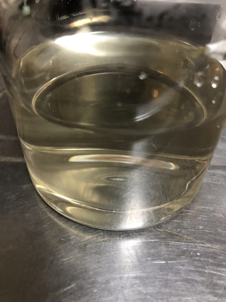 完成したロッシェル塩の母液