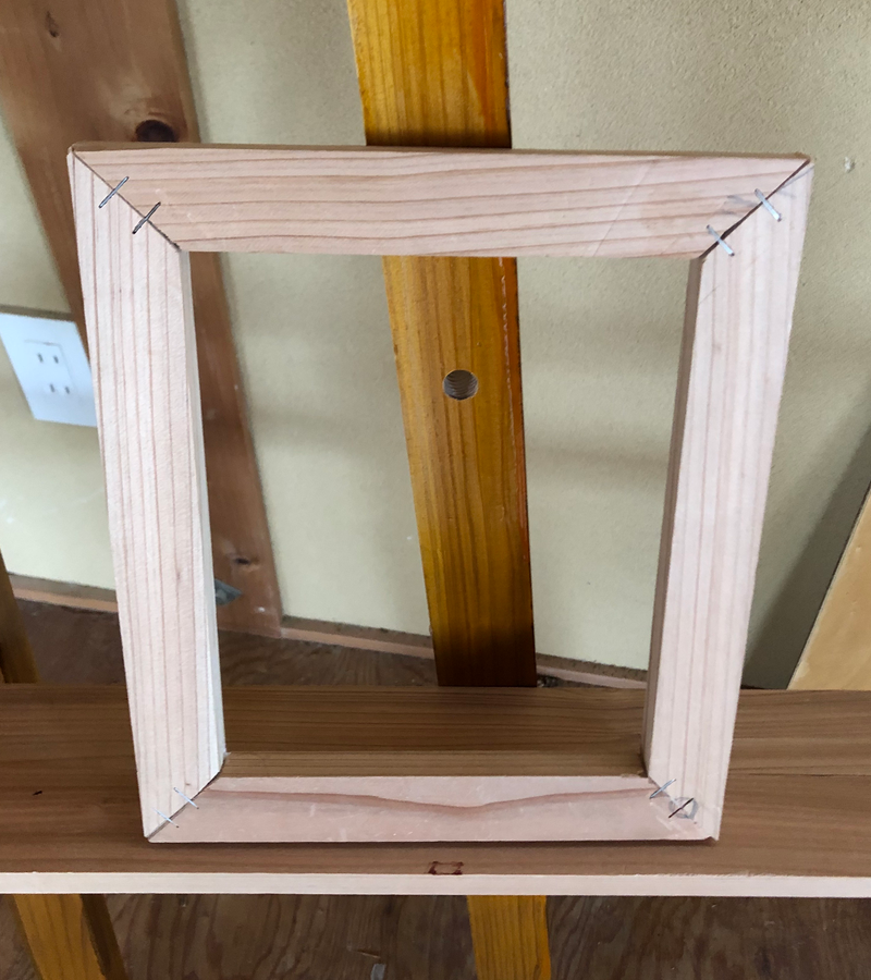 作成したキャンバスフレームの画像