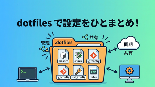 linuxの環境設定.bashrcなどを簡単管理する方法。dotfilesを利用して環境を簡単に移行できるようにしよう。