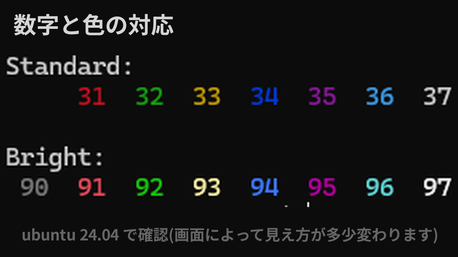 【LS_COLORS設定値一覧】ファイル種類・文字色・背景色のパラメータまとめ(保存版) - TUKUMO工房