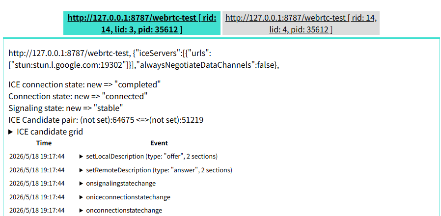 edgeでwebrtcの通信を確認する方法
