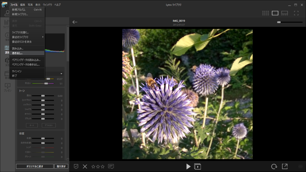 lytro libraryで画像を書き出す